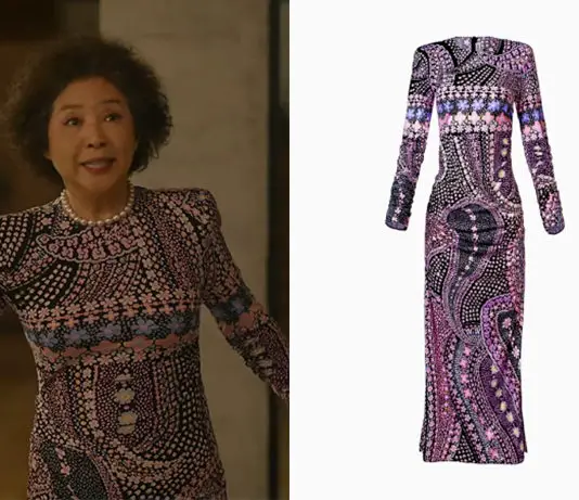 THE ATYPICAL FAMILY : Bok Man-heum’s print dress in the first episode