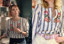 PLUS BELLE LA VIE ENCORE PLUS BELLE : la blouse à rayures de Barbara dans l’épisode 107
