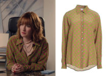 PLUS BELLE LA VIE ENCORE PLUS BELLE : la chemise verte à pois d’Apolline dans l’épisode 107