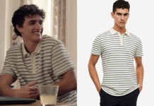 PLUS BELLE LA VIE ENCORE PLUS BELLE : le polo rayé de Jules dans l’épisode 115