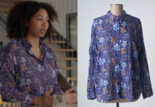 UN SI GRAND SOLEIL : le chemisier violet de Kira dans l’épisode 1428