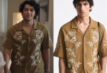 ICI TOUT COMMENCE : la chemise avec des fleurs abstraites de Malik dans l’épisode 949