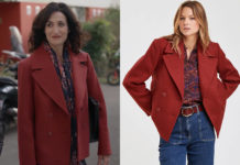 UN SI GRAND SOLEIL : le manteau rouge de Nathalie dans l’épisode 1409