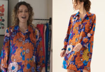 DEMAIN NOUS APPARTIENT : la robe à grandes fleurs de Soizic dans l’épisode 1705