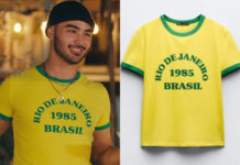 THE BOYFRIEND : Season 1 Episode 3 yellow « Rio de Janeiro » print t-shirt