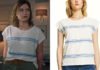 ICI TOUT COMMENCE : le t-shirt à rayures bleues de Bérénice dans l’épisode 974