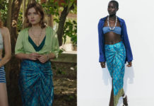 ICI TOUT COMMENCE : la longue jupe satinée de Bérénice dans l’épisode 966