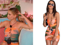 TOO HOT TO HANDLE : Flavia’s Tie Dye Cut Out Strapless Dress in S6E02