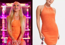 TOO HOT TO HANDLE : Gianna’s orange dress in S6E01