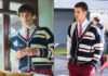 ELITE : Joel’s striped cardigan in S8E01
