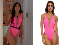 TOO HOT TO HANDLE : Katherine’s pink One Piece Bodysuit in S6E02