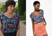 ICI TOUT COMMENCE : la blouse bleue de la propriétaire de l’hôtel des Pins dans l’épisode 965