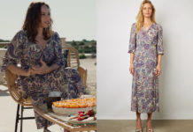 ICI TOUT COMMENCE : la longue robe imprimée de Rose dans l’épisode 976