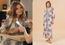 DEMAIN NOUS APPARTIENT : la robe beige à fleurs violettes de Chloé dans l’épisode 1742