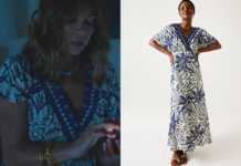 DEMAIN NOUS APPARTIENT : la robe à fleurs bleues de Chloé dans l’épisode 1750