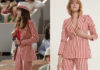 EMILY IN PARIS : Emily’s red stripes suit in S4E01