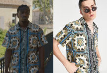 ICI TOUT COMMENCE : la chemise à imprimé mosaïque d’Enzo dans l’épisode 990