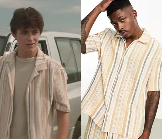 L’ÉCLIPSE : la chemise orange à rayures de Luca dans le premier épisode