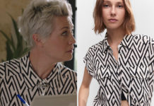 ICI TOUT COMMENCE : la chemise sans manches d’Olivia dans l’épisode 990