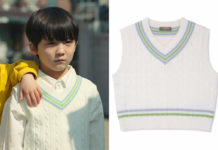 LOVE NEXT DOOR : young Seung-hyo’s cable knit sweater in S1E02