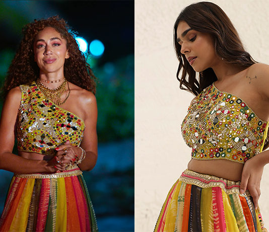 TOO HOT TO HANDLE : Shan Boodram with a Multicolored Top And Skirt Set in S6E06