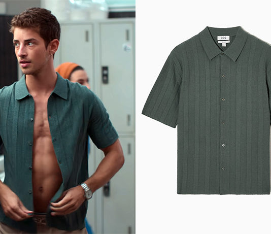 RESPIRA : la chemise verte en maille de Biel dans le premier épisode