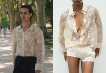 ICI TOUT COMMENCE : la chemise brodée d’Eliott dans l’épisode 1001