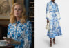 UN COUPLE PARFAIT : la robe avec un imprimé bleu de Greer