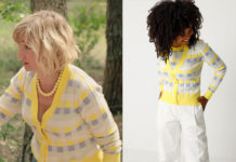 PLUS BELLE LA VIE ENCORE PLUS BELLE : le cardigan à bordure jaune de Jennifer dans l’épisode 163