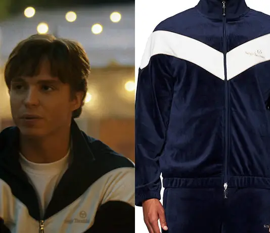 Monstres : L’histoire de Lyle et Erik Menendez : la veste de survête en velours de Lyle dans l’épisode 1