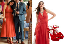 UN COUPLE PARFAIT : les tenues d’Amelia dans le premier épisode