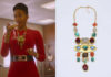 RIVALS : Cameron’s Ethnic Necklace with Multi Color Stones in episode 2