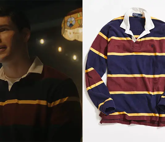 Monstres : L’histoire de Lyle et Erik Menendez : le sweat à rayures bleues, jaunes, rouges de Craig dans l’épisode 4