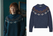 DERNIÈRE NUIT À TREMOR : le pull jacquard de Judy dans l’épisode 1