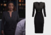 Grey’s Anatomy : Catherine’s black midi dress in episode 21×01