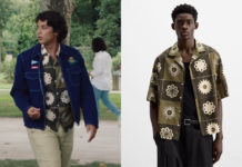 ICI TOUT COMMENCE : la chemise imprimé soleils de Malik dans l’épisode 1036