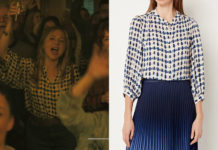 Dernière nuit à Tremor : la blouse imprimée de Maria dans l’épisode 2