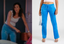 LES ENFANTS SONT ROIS : le pantalon en velours bleu de Mélanie dans l’épisode 3