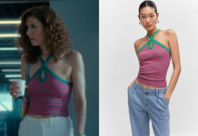 LES ENFANTS SONT ROIS : le top fuchsia rayé de Mélanie dans l’épisode 4