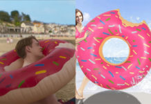 HEARTSTOPPER : Nick’s inflatable swimming ring with a donut design in S3E01