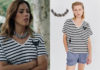 ICI TOUT COMMENCE : le t-shirt rayé avec badge de Pénélope dans l’épisode 1029