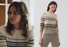 DEMAIN NOUS APPARTIENT : le pull rayé d’Agnès dans l’épisode 1820