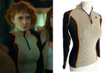 CAT’S EYES : le haut de survêtement gaufré d’Alexia dans le premier épisode