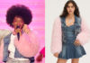 STAR ACADEMY : la veste en denim avec des manches en fausse fourrure d’Ebony lors du prime du 19 octobre