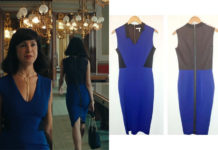 PANDORE : la robe bleu et noir de Krystel dans l’épisode 2×02