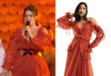 STAR ACADEMY : la robe rouille de Maureen au prime du 23 novembre