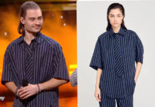 STAR ACADEMY : la chemise et la cravate rayées de Thomas lors du prime du 2 novembre