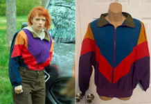 CAT’S EYES : la veste vintage colorblock d’Alexia dans l’épisode 8