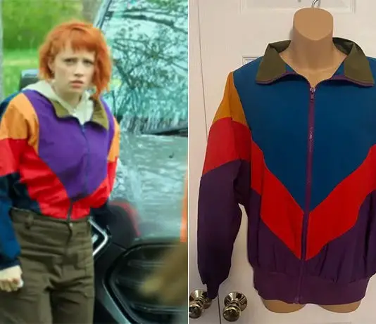 CAT’S EYES : la veste vintage colorblock d’Alexia dans l’épisode 8