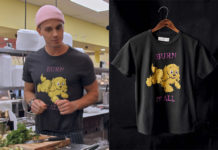 QUEER EYE : Antoni’s yellow dog t-shirt in S9E07